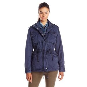 Lucky brand navy large utility barn jacket